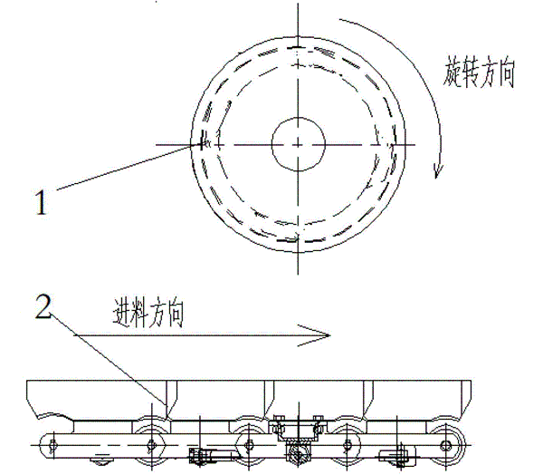 鱗板機(jī)撥料打散裝置